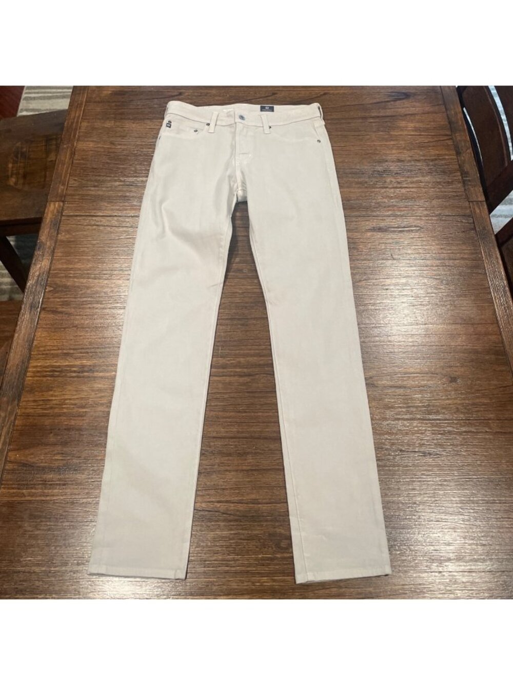 AG Dylan Slim Skinny Pant Mens 31x34 Soft Twill Gray Stretch Office Work Neutral